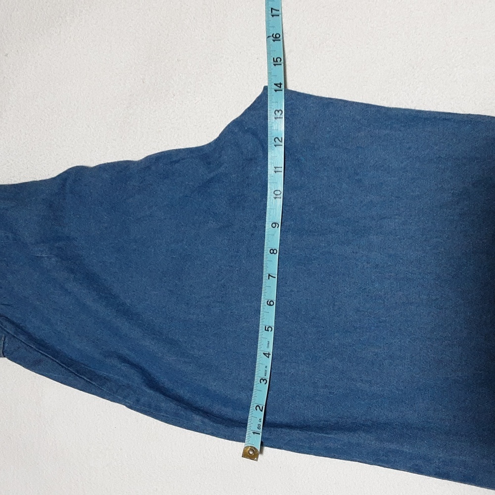 Sincerely Jules 100 % Cotton Women's   Blue Denim Jumsuit Size L. Missing Belt. - Picture 13 of 14